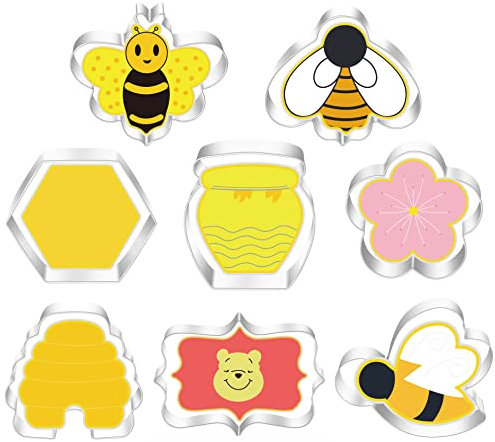 Ausstechformen Edelstahl Set (Bienen Ausstechformen)