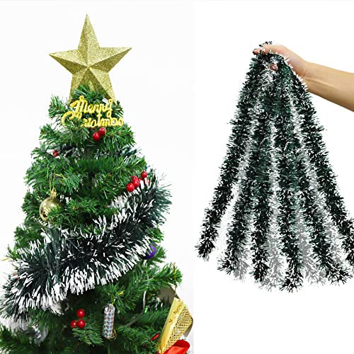 ADMAY Girlande Weihnachten, Christmas Garland, Weihnachtsgirlande, Weihnachtsgirlanden, Girlanden Treppe Weihnachten, Weihnachtsdeko Girlande, Weihnachts Girlande, Tannengirlande Weihnachten