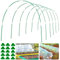 Lot de 6 cerceaux de serre de 2,4 m de long en fibre de verre antirouille pour filet de jardin, parterre surélevé, couverture de rangée, support de plantes à faire soi-même, 36 pièces