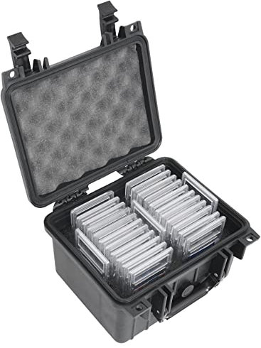 Case Club 25–41 abgestufte Kartenplatten-Tragetasche – Schlitzaufbewahrung für PSA/BGS/FGS/SGC abgestufte Platten – Sport-/Sammelbox für abgestufte Karten – Reisehalter für Platten/Hülsen/lose Karten