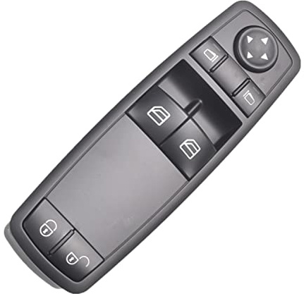 LEDFEWAG Interruptor Mando Elevalunas Botonera de Ventana del conductor A1698206410 para Clase A W169 Clase B W245