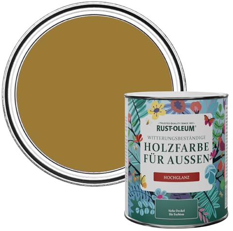 Rust-Oleum Yellow Mould-Resistant Garden Paint In Gloss Finish - Wet Harvest 750ml