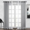 Topfinel Tende per Interni a Vetro Finestra Tende Cucina Grigio Trasparenti con Occhielli 140x240cm 2 Pezzi Tende Moderne per Soggiorno Balcone Camerette dei Bambini Tende a Fantasia per Coppie