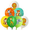 Jungle Animals Geburtstags Party Dekorationen, 18 Stück 12 Zoll Dschungeltiere Latex Ballons für Kinder Junge Mädchen Tiere Thema Deko Geburtstag Party Supplies