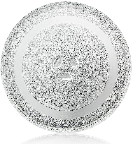 Piatto girevole per forno a microonde, piatto girevole da 24,5 cm, universale, per forno a microonde, forno a microonde, piatto girevole in vetro, rotondo, ricambio per forno a microonde