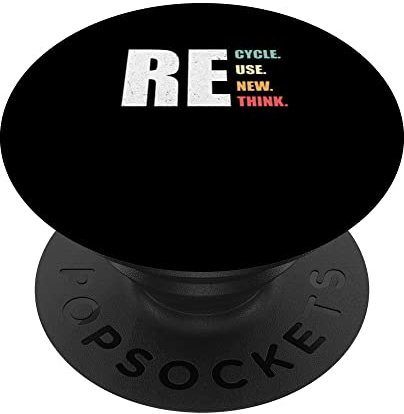 Environment Lover – Supportive Recycle Reuse Renew Rethink PopSockets mit austauschbarem PopGrip