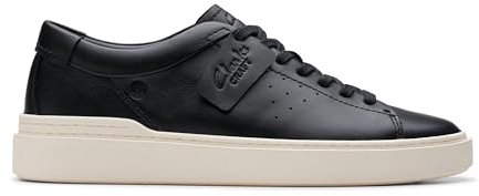 Clarks Craft Swift, Scarpe da Ginnastica Uomo, Black Leather, 42.5 EU