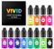 VIVID Food Colouring Set (12 x 10ml Bottle) - Edible Concentrated Liquid Colours Kit for Baking, Cake Decorating, Fondant, Icing and Cooking - Vibrant Colouring Dye for Eggs and Crafts - Made in UK