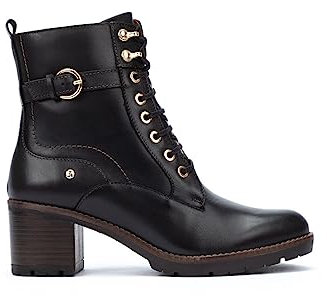 Pikolinos Botines de tacón en Cuero LLANES para Señora Color Black