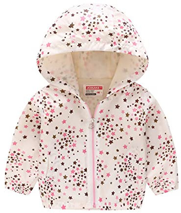 UnoSheng Veste coupe-vent pour bébé garçon - Motif dinosaure - Camouflage arc-en-ciel - Fermeture éclair - Coupe-vent - Veste d'hiver légère, beige, 12-18 mois
