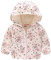 UnoSheng Veste coupe-vent pour bébé garçon - Motif dinosaure - Camouflage arc-en-ciel - Fermeture éclair - Coupe-vent - Veste d'hiver légère, beige, 12-18 mois