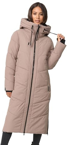 MARIKOO Damen Winterjacke Wintermantel Parka lange Winter Stepp Jacke B979