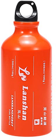 DIERI 500ml Gasoline Fuel Bottle Petrol Kerosene Liquid Gas Tank Fuel Storage Bottle for Outdoor Camping Multi Fuel Oil Stove