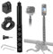 Higatful Motorcycle Bike Handlebar Mount Selfie Stick for Gopro, Motorcycle kit Clamp Mount Accessories Compatible with Insta 360 ONE X3 X2 X RS R GO 3 2, Gopro hero 12 and DJI OSMO Action 4 Camera