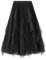 DGSHIRLDJO Jupe en Tulle pour Femmes Jupe en Tulle Vintage Longue, élastique et élégante Jupe en Tulle superposée pour Tous Les Jours, pour Le Bal de Fin d'année
