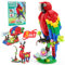 WYSWYG Flowers and Parrot Building Set Compatible with All Major Bricks,276 Pieces Plant Building Blocks Set,Tropical Fish Sika Deer Botanical Collection Wildflower Bouquet for Kids 6+