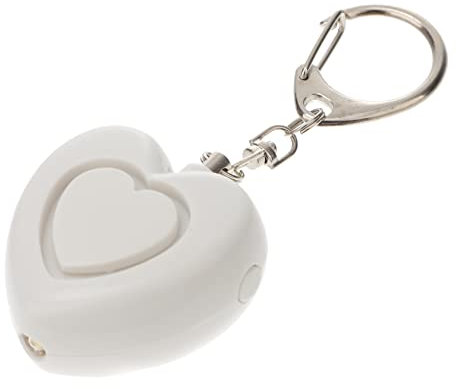 BESTonZON 4 Pièces Anti Loup Sirène Cadeaux Électroniques Auto-Alarme Femmes Coeur Alarme Porte-Clés Encendedores Electricos Porte-Clés pour Femmes LED e-s e-s Miss