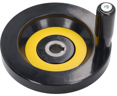 Handrad für Drehmaschine, Fräsen, Tischkreissägen-Handrad aus Technischem Kunststoff, 14 Mm Mittelloch, 125 Mm Außendurchmesser, Drehbarer Griff für Industrielle