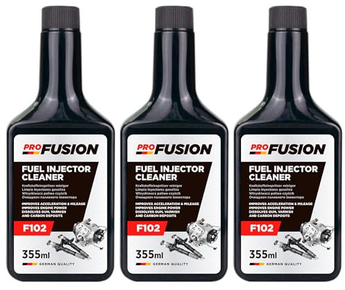 ProFusion Limpiador de Inyectores Gasolina Pack de 3 - Aditivo de Combustible A102 Fuel Injector Cleaner 355ml