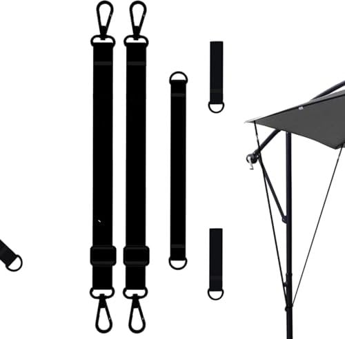 BommFu Wind Lock For Cantilever Parasols Fixed Straps For Large Outdoor Umbrella Wind Protection Fixed Band Wind Lock For Outdoor Garden Cantilever Parasols Adjustable