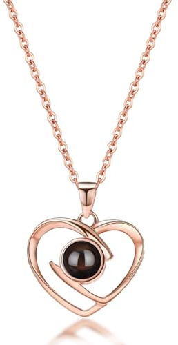 AVINVAN Kette mit Bild darin,Foto Kette, Personalisierte Halskette, Personalisierte Gedenkschmuck Geschenke Frauen Freundin Geburtstag Muttertag