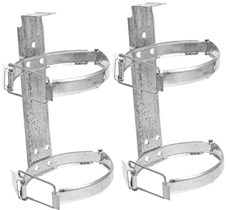 Uonlytech 2pezzi Per Estintori Ferro Zincato Da Muro Resistente e Installazione Facile Fissaggio Sicuro Per Estintori