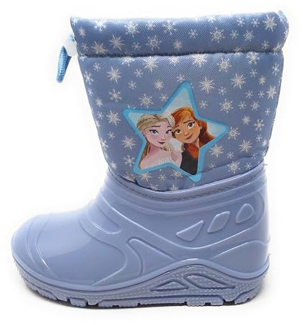 Generico Stivale da pioggia con pelo di Frozen modello D4310452S grigio azzurro per bambina (0028 grey, Sistema Taglie Calzature EU, Adolescente, Numero, Media, 31)