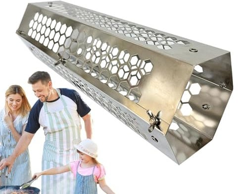 Holzofenkamin, Schornstein für Öfen,Abnehmbares Edelstahl-Auspuffrohr mit offenen Löchern für Außenbrenner - Verbrühungshemmender Metallkamin für Picknicköfen, Kamine und Holzöfen im Innenbereich