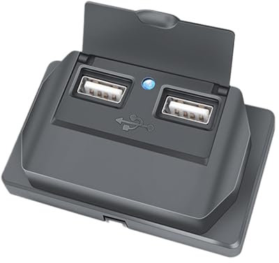 Prise USB pour camping-car, prise USB 12 V | Ports USB pour camping-car à montage mural 3,1 A - Chargeur de prise USB de voiture avec couvercle, chargeur de téléphone RV, Station de charge USB pour vé