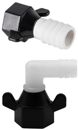 EIOLWJIEO Adaptateur coudé et pivotant Droit pour Pompe à Eau RV, raccords Pex filetés Femelles de 1/2 Pouces, 2 pièces
