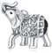 PANPOKI Charms Anhänger aus 925er Sterlingsilber, Bead Charm für Damen, kompatibel mit europäischen Armbändern und Halsketten (Elefant Charms)