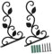 Toyvian Crochet Mural pour Pots de Fleurs 2Pcs Support Décoratif Accrochez Lanternes et Plantes pour Jardin et Intérieur Solide Design Élégant