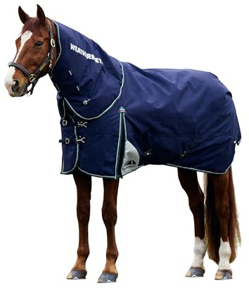 WeatherBeeta ComFiTec Plus Dynamic Turnout Detach-A-Neck 220g, Navy/Forest Green, 6'0