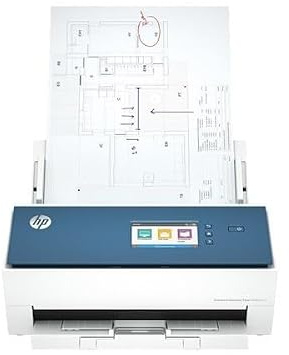 HP ScanJet Enterprise Flow N9000 sn1, Scanner, bis A3, ADF für bis zu 100 Blatt, USB 3.0, Ethernet, Farbiger Touchscreen, bis zu 30.000 Seiten täglich