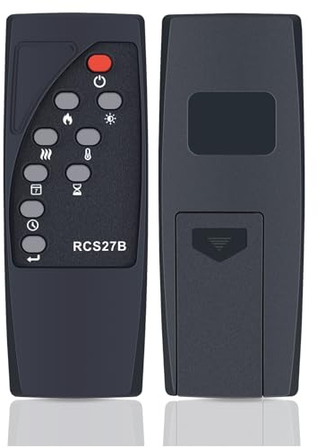 CLVIZCXOM RCS27B Fernbedienung für FlameKo Dilton Elektrokamin Heizgerät | Kompatibel mit 40 3-in-1 Elektrokamin Heizgerät