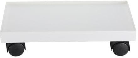 FESTFENDS Carrello Porta Piante con Ruote - Contenitore Rettangolare con Coperchio - Base con rotelle per vasi - Carrello sottopensile con Ruote per Cucina, Soggiorno, Patio
