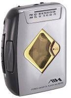 Aiwa-hS-rM186 Lecteur de Cassettes Portable avec Radio Argent