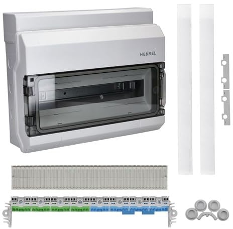Hensel KV9118 18 TE KV-Feuchtraum-Sicherungskasten Aufputz Automatengehäuse IP 65