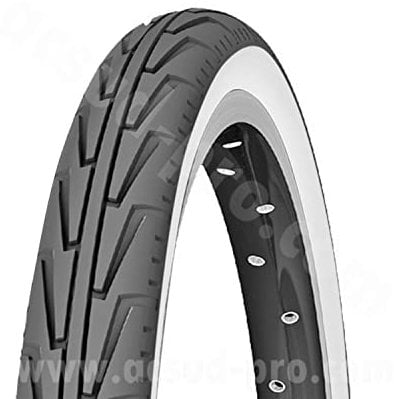 Michelin Diabolo Cubierta Rígida, Rennradreifen City'J, 44-406 (20X1.75), Schwarz/Weiãÿ, FA003466037, Negro, 406-44 (20 X 1.75)