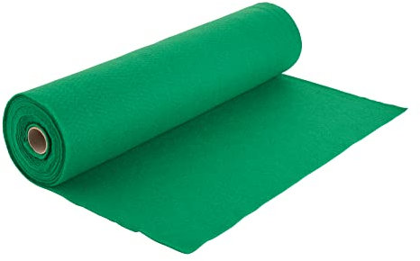 Bastelfilz Filzrolle, Länge 5m Breite 45 cm, 1-1,5 mm Stärke, filzen basteln Grasgrün