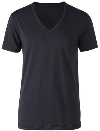 CALIDA Focus T-Shirt Herren, mit eingefasstem V-Ausschnitt, temperaturausgleichend, feuchtigkeitsregulierend, schnelltrocknend und auf natürliche Weise antibakteriell