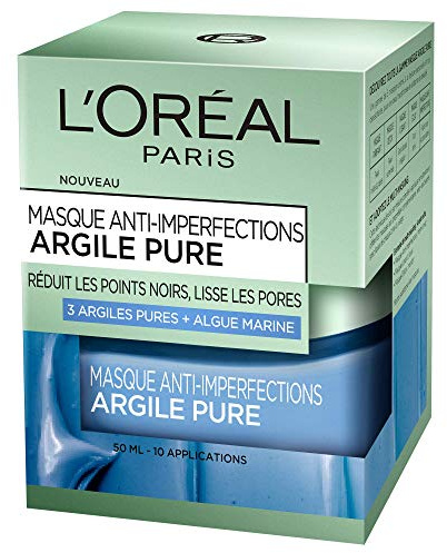 L'Oréal Paris - Maschera anti-imperfezioni, a base di alga marina, per pelli giovani con problemi, 50 ml