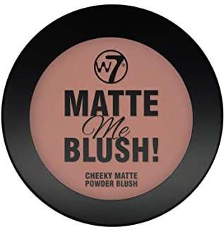 W7 Matte Me Blush - Pigmented Matte Finish Powder Blusher - Long-Lasting Face Makeup (Brown Pink: El Toro)