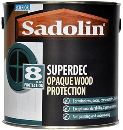 Sadolin Superdec Opaque Wood Protection 1 litre - Super White Gloss