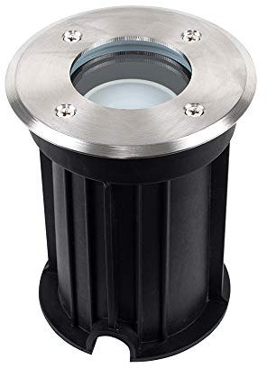 MiniSun | Modern Bushed Chrome IP54 Rated Outdoor Walk Over Lights | Flood & Spot Lighting, Home Décor & Improvement Essential | Pair of 2