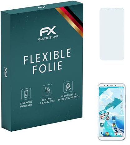 atFoliX Película Protectora compatible con Xiaomi Mi A2 Protector Película, ultra claro y flexible FX Lámina Protectora de Pantalla (3X)