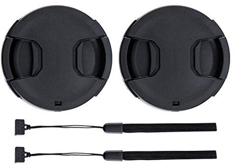 Lot de 2 55mm Bouchon d'Objectif Frontale Lens Cap pour Nikon D3500 D3400 D5600 D7500 avec AF-P 18-55mm Objectif Kit pour Sony A7 A7II A7III A7IV avec FE 28-70mm Objectif Kit Et Autres Objectifs 55mm