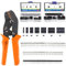 Glarks 486Pcs pinza crimpatrice filo con set di connettori, SN-28B strumento di crimpatura a cricchetto con 485Pcs 2,54mm 1 2 3 4 5 6 7 Pin Housing Connector Maschio Femmina Crimp Connettore