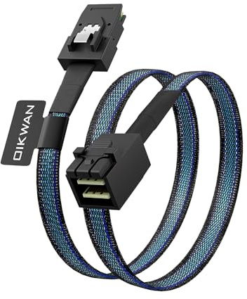 OIKWAN Cavo interno Mini SAS HD SFF-8643 a SFF-8087 Compatibile con controller RAID o PCI Express (1,0 m)