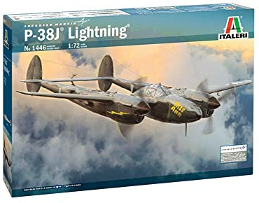 Italeri 1:72 US P-38J Lightning, Modellbau, Bausatz, Standmodellbau, Basteln, Hobby, Kleben, Plastikbausatz, detailgetreu